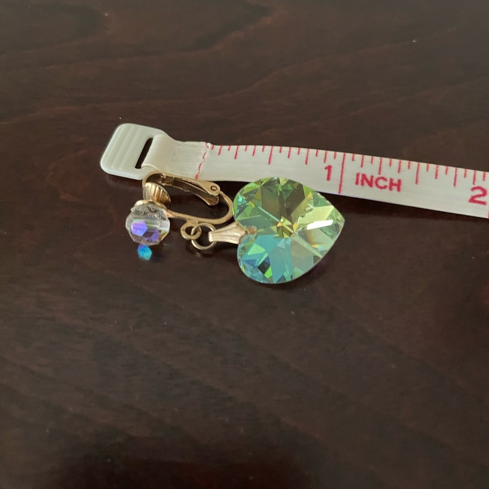 Swarovski crystal hearts with AB coating - Picture 7 of 7
